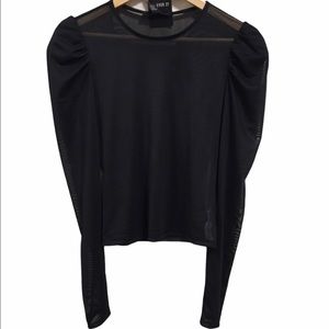 🌈 3/$25 NWT Forever 21 Long Sleeve Sheer Top - Size Small